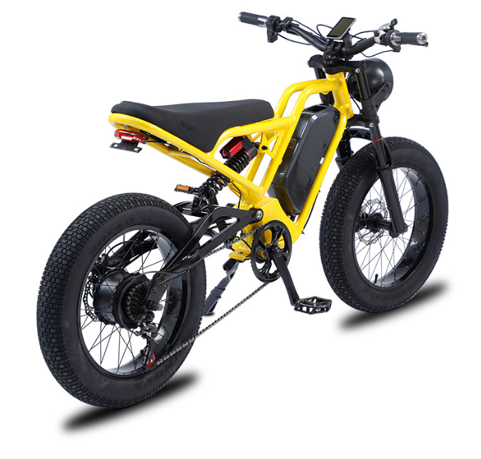 20 inch off-road electric motorcycle aluminum alloy soft tail vehicle, snow assisted bicycle