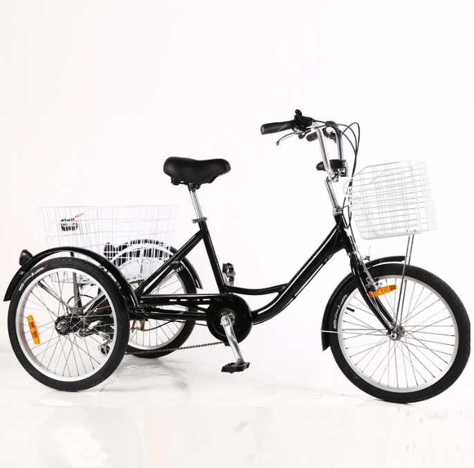 24/26 Inch 7 Speed 3 Wheel Bikes Tricycle for Adults
