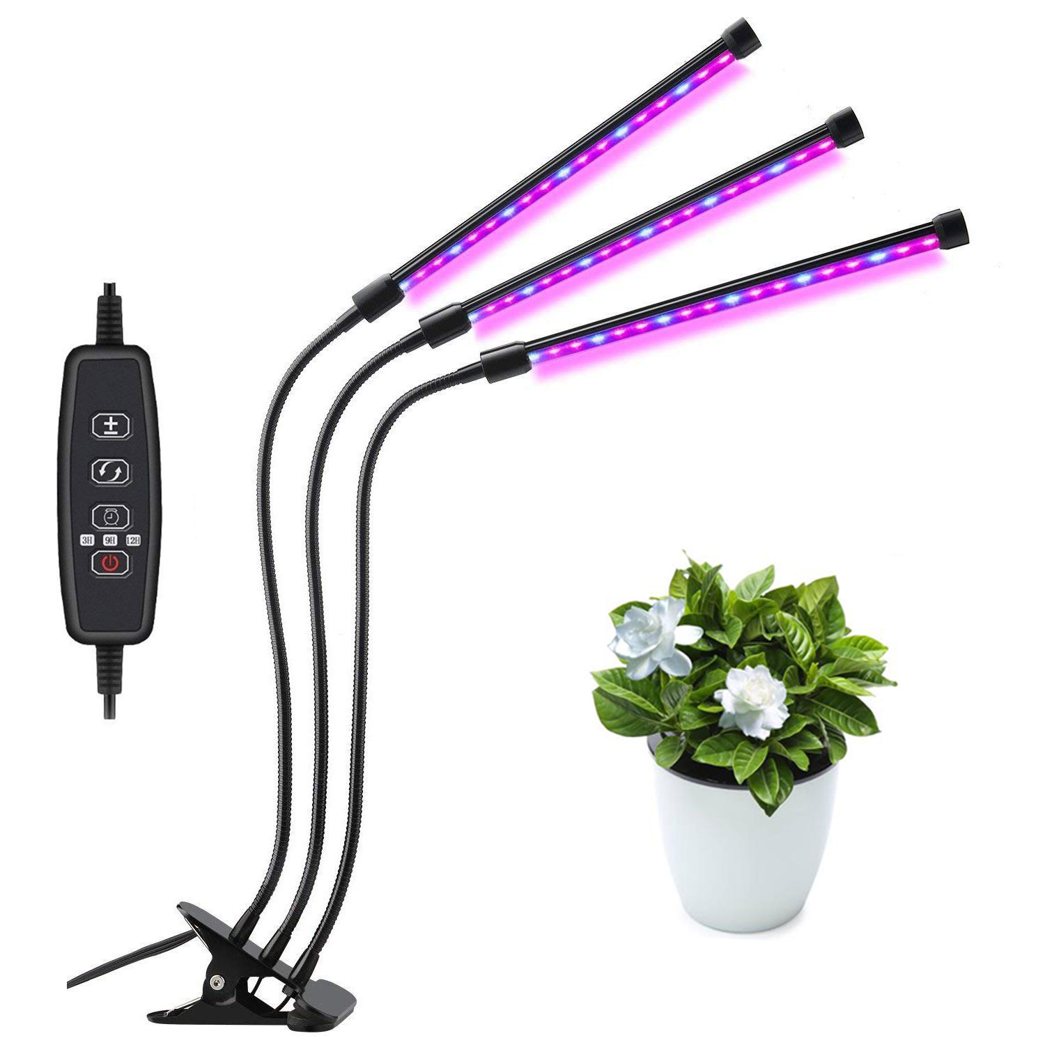 3 head plant grow light