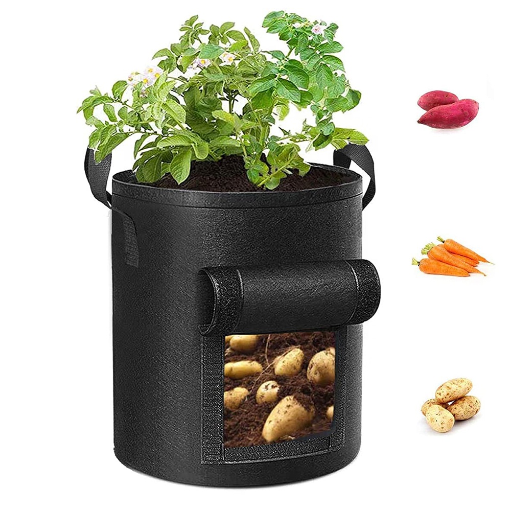 Garden Potato Flower Vegetable Plant Felt Grow Bag